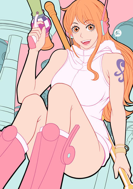 Nami Egghead Island - One Piece Fan Art